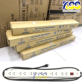 รางปลั๊กไฟ G7-00012 AC POWER DISTRIBUTION 12 Universal Outlet w/Cable 3 M. &amp; Surge Protection ของแท้