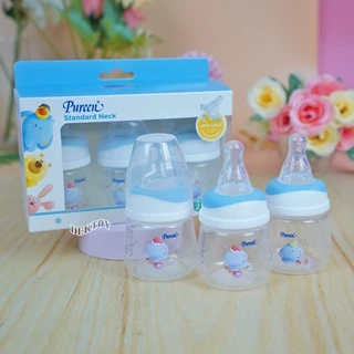 Pureen ขวดนมเพียวรีน PP คอกว้างและคอแคบ ลายช้าง