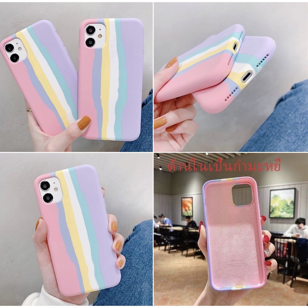 เคสด้านเนื้อนิ่ม งานกำมะหยี่ เคสรุ้ง ซัมซุง Samsung A42 A10s A20s A50/A30s/A50s  ซิลิโคน silicone - รูปที่ 4
