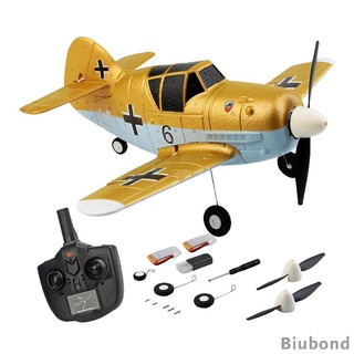 XK A250 2.4G 4CH Remote Control Bf-109 Fighter EPP Aircraft Indoor Outdoor RC Plane RTF, 6-axis Gyros, 1020 Coreless Motor, Aeroplane Model Toy