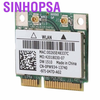 ชิปการ์ด Sinhopsa สำหรับ DELL DW1510 Wireless WLAN Half-Mini PCI-E WIFI BCM94322HM8L Dual-Band