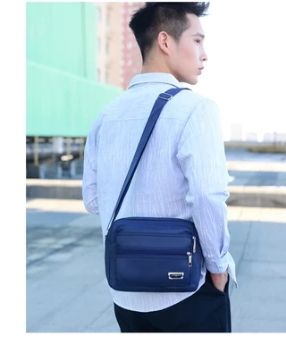 (w129)กระเป๋าสะพายข้าง ผ้าอ๊อกฟอร์ด มีช่องซิปใส่ของเยอะ vgetbag