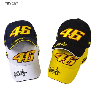 Byce หมวกเบสบอล ปักลาย MOTO GP VR 46 Rossi สําหรับแข่งรถจักรยานยนต์