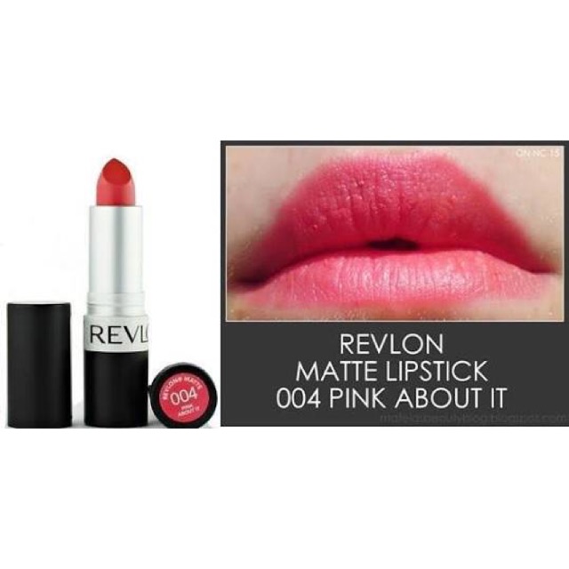 Revlon matte lipstick 004 pink about it