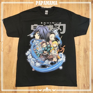 [ ดาบพิฆาตรอสูร ] DTG ทันจิโร่ All Over Print Kimetsu no yaiba  鬼滅の刃 เสื้อการ์ตูน Bootleg papamama vintage