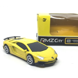 RMZ City lamborghini Aventador SV Coupe - Yellow Color /scale 1/64 (3 inches) in Box