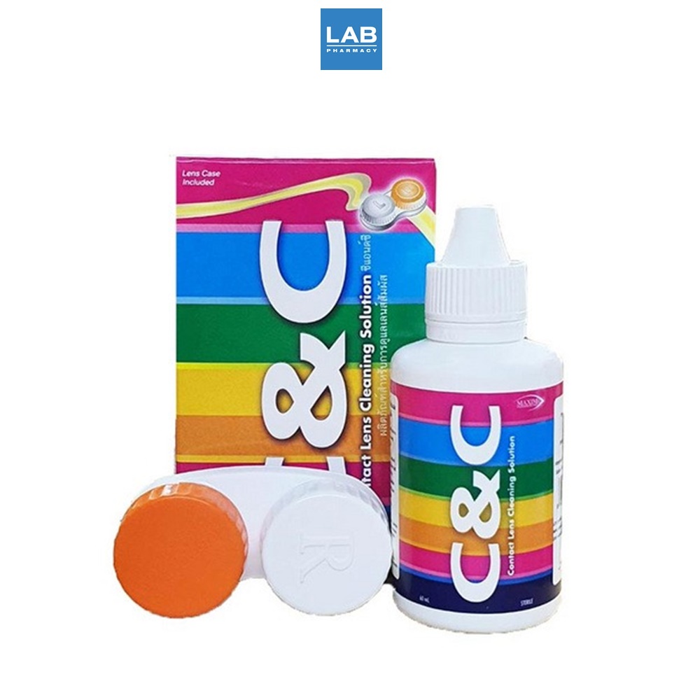 C&C Contact Lens Cleaning Solution 60 ml. - ซี แอนด์ ซี น้ำยาล้างคอนแทคเลนส์ ขนาด 60 มล.