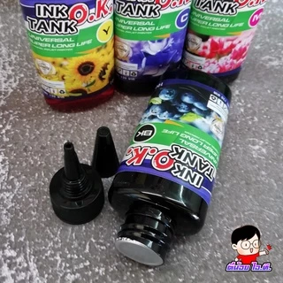 (OK-S)✨ หมึกเติม ปรินเตอร์ INKTANK OK ขนาด 100cc 💥เติมปริ้นเตอร์ได้ทุกรุ่น ทุกยี่ห้อ💦