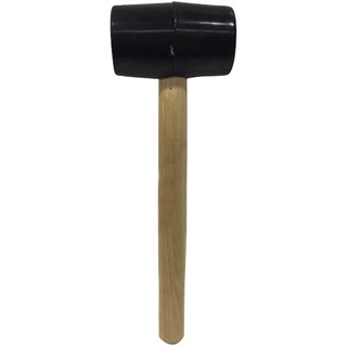 ค้อนยาง ด้ามไม้ PAN SIAM เล็ก  SMALL WOODEN GRIP PAN SIAM RUBBER HAMMER