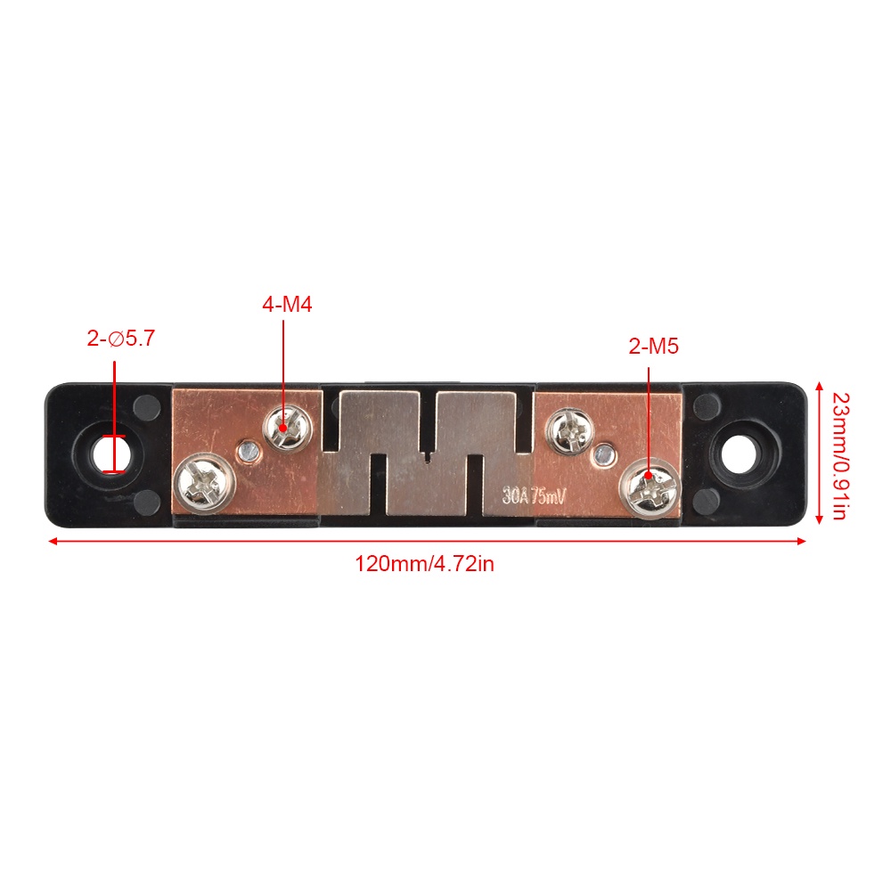 ตัวต้านทานวัดแรงดันไฟฟ้า JF-01 10A 20A 30A 50A 75MV DC Shunt ± 0.5
