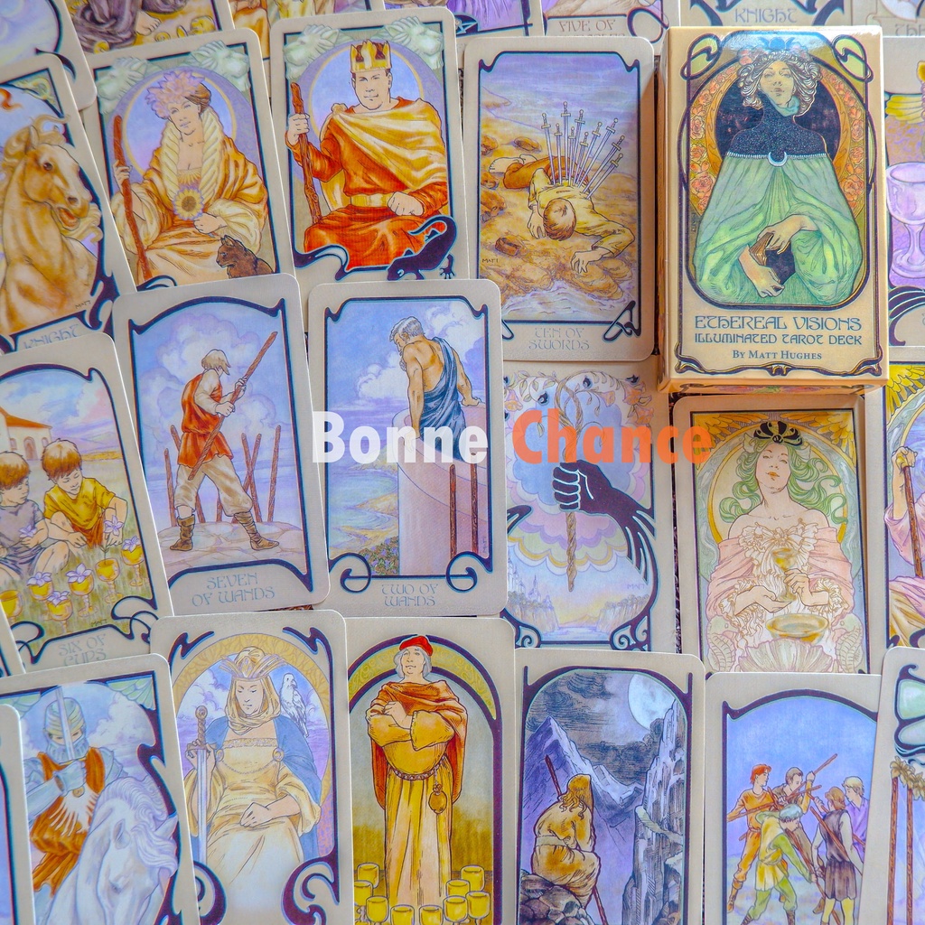 พร้อมส่งไพ่ทาโร่ Tarot ไพ่ยิปซี 78 ใบ ethereal visions crow tarot magic ...