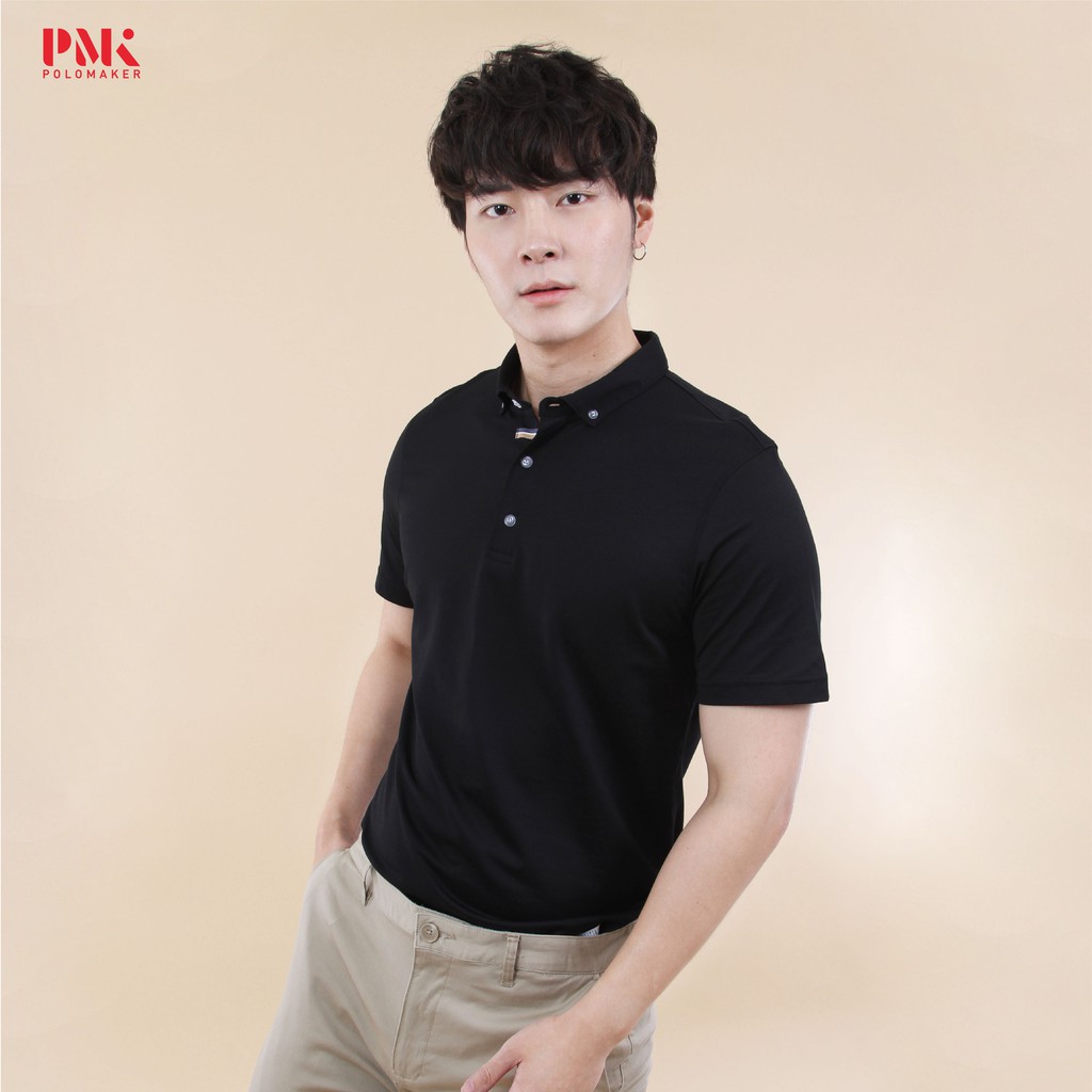 PMK – Prima Elite PE009 – เสื้อโปโล สีดำ เบา สวมใส่สบาย ราคา ถูกที่สุด ดีลบีเคเค แกลเลอรีภาพที่ 2