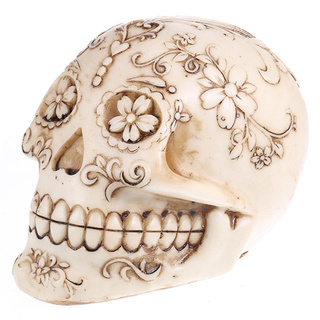 JAPAN โมเดล หัวกะโหลกผี วัสดุ เรซิ่น Resin กะโหลกผี Skull ตกแต่งบ้าน ปาร์ตี้ฮาโลวีน Halloween โครงกระดูก หัวกะโหลกจำลอง