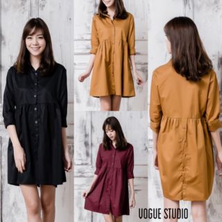 Button Back Shirt Dress