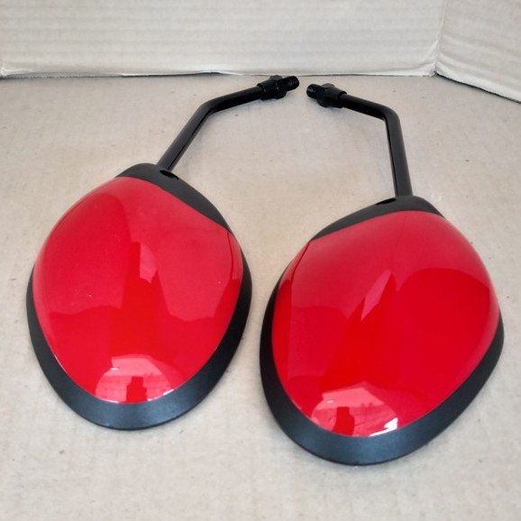 กระจก มองหลัง FINO-FI (ปี 2013-2014) ใส่ YAMAHA ได้ทุกรุ่น, สีเเดงสด (รหัสสี 0121) # 1010-249-12ZR1
