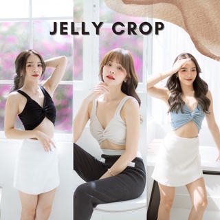 Basicnotbasics - Jelly crop เสื้อครอป ทรงทวิตหน้า