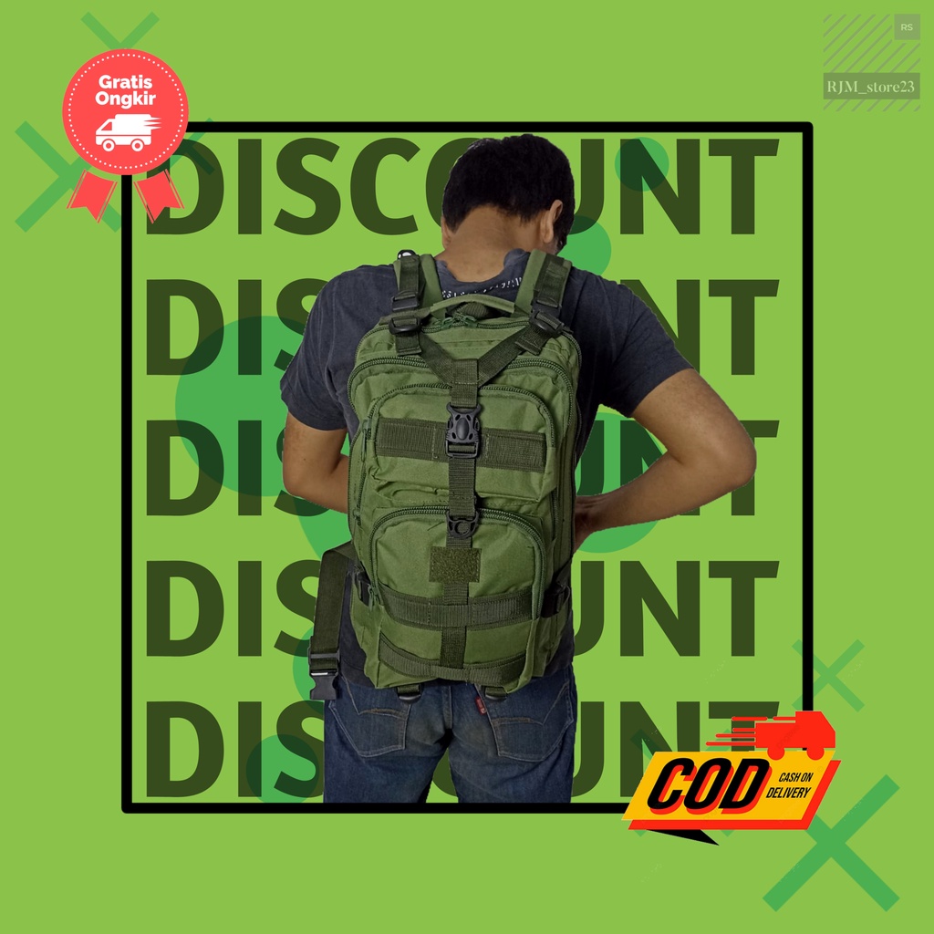 กระเป๋าเป้ผู้ชาย Mini Tactical Army 25L ได้ถึง 30L Lebanon รุ่น 3P Army Bag