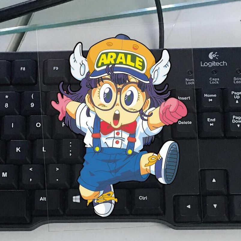 Arale สติกเกอร์รถไวนิล Decal รถบรรทุกรถหน้าต่างสติกเกอร์กันชนน่ารักอะนิเมะ