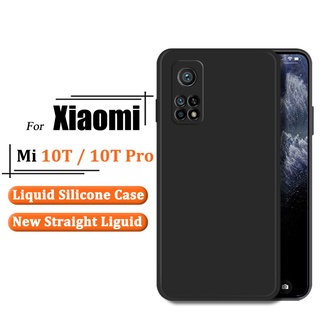 ดั้งเดิม ของเหลว ซิลิโคน เคส สำหรับ Xiaomi Mi 10T 10T Pro Mi 10 Mi 10 Lite Mi 10 Pro Mi 10s Mi 10 Ultra เคสโทรศัพท์ อัลตร้า บาง ซิลิโคน ลูกอมสีทึบผิวด้านโปร่งแสง ฝาหลัง