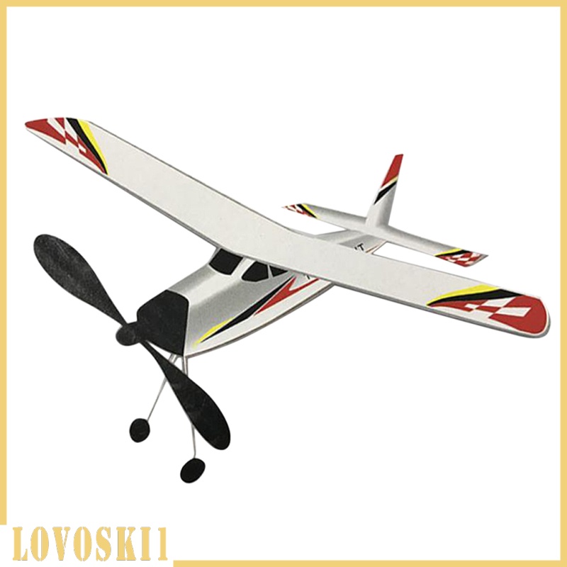 [LOVOSKI1] ของเล่นเครื่องบินยาง พลังงานยืดหยุ่น กลางแจ้ง