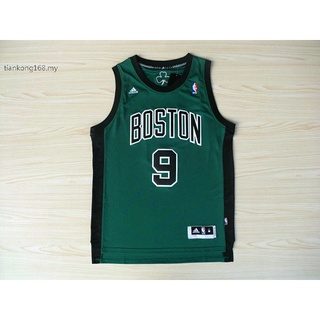 Boston Celtics NBA ตัวอักษรสีเขียว สีดํา สําหรับผู้ชาย #เสื้อกีฬาบาสเก็ตบอล 9 Rajon Rondo REV30