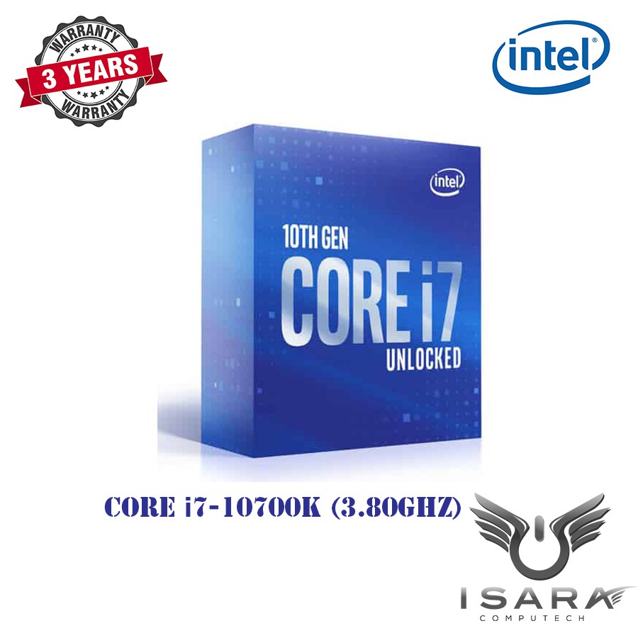 CPU (ซีพียู) INTEL CORE I7-10700K 3.8 GHz #i7-10700K