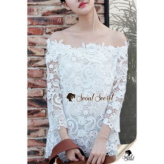 Blosssom Lace OpenShoulder Blouse