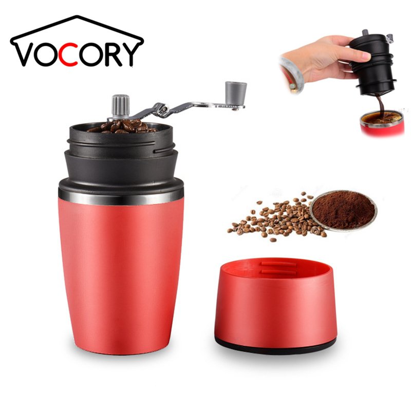 VOCORY Manual Coffee Bean Grinder Coffee Maker Portable Espresso