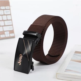 【พร้อมส่ง】เข็มขัดไนล่อนหัวล็อคอัตโนมัติ เข็มขัดผู้ชาย **คละลายนะคะ**