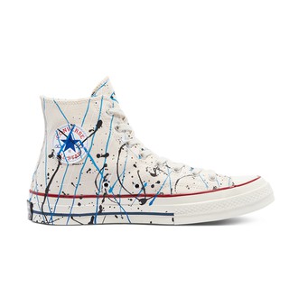 [สินค้าลิขสิทธิ์]Converse Chuck Taylor 1970s Hi Archive Paint Splatter Print Hi White / Digital Blue // CHUCK70 /Re-Pro