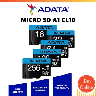 Adata Micro SD (16GB / 32GB / 64GB / 128GB) UHS-I A1 CL10