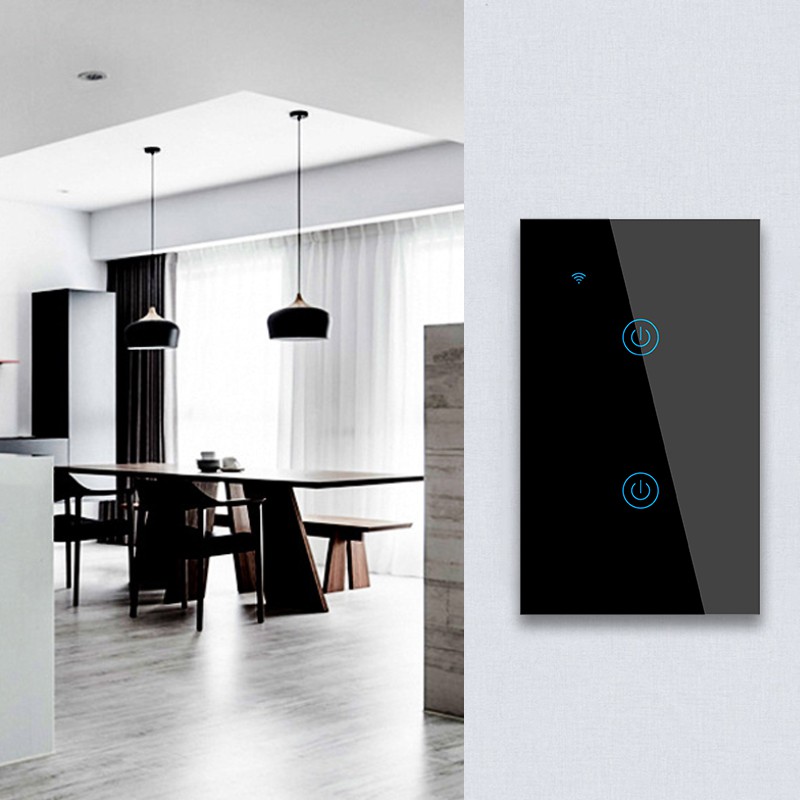 PSSRISE สวิตช์สมาร์ทแผงผนังโทรศัพท์มือถือเสียงเวลาการสัมผัสไวไวไวเรียบง่ายทนทาน และใช้งานได้จริง