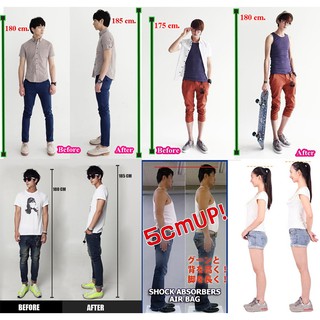 [ส่งฟรี]แผ่นเสริมส้นเพิ่มความสูงแบบสวมในถุงเท้า เพิ่มความสูงได้ 2 cm.สูงทันใจ