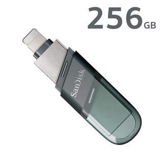 SanDisk iXpand Flash Drive Flip 256GB (SDIX90N-256G-GN6NE) แฟลชไดร์ฟใช้สำหรับ ไอ Phone และไอ Pad