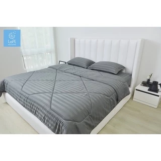 loft bedding ผ้านวมเย็บติด ผ้าห่ม ทอลายริ้ว นุ่ม ลื่น นอนสบาย คิวส์ลายสวยงาม