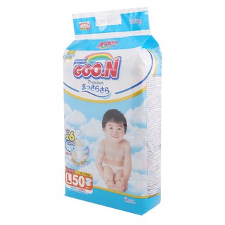 ของดี ราคาถูกGoon Premium ผ้าอ้อม รุ่นพรีเมียมเทป ขนาด L 50 ชิ้น