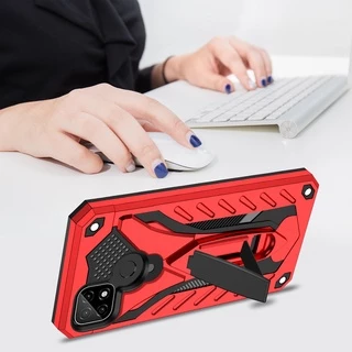 ส่งจากไทย เคสเรียวมี Case Realme Note50 C35 C21Y C25 C21 C12 9i C11 C3 Realme 6 กันกระแทก เคสหุ่นยนต์ ไฮบริด มีขาตั้ง