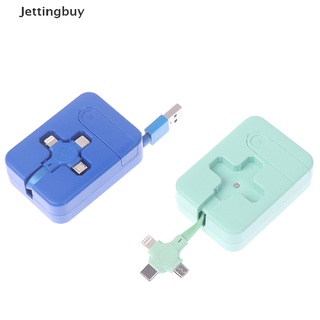 [Jettingbuy] 3 in 1 สายชาร์จโทรศัพท์มือถือ Micro USB TYPE-C แบบชาร์จเร็ว