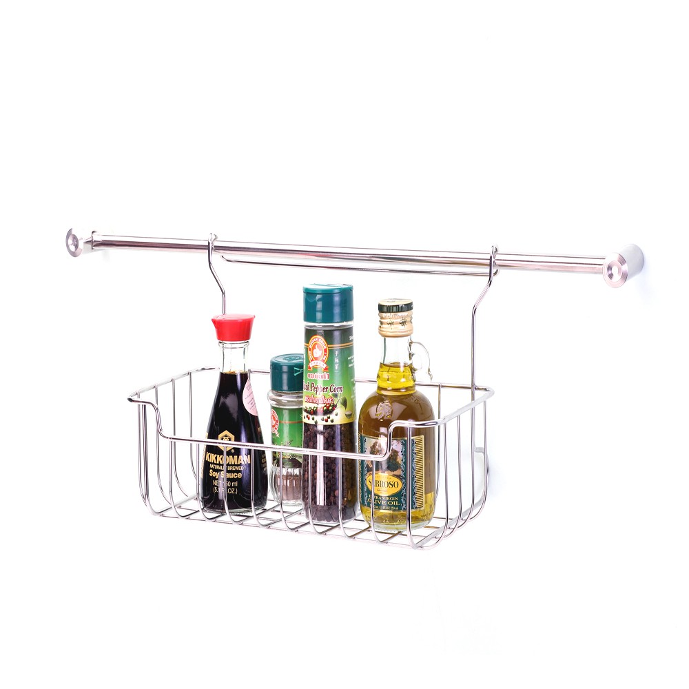 Kowa homeware ราวแขวนสเตนเลสอเนกประสงค์ติดผนัง 60 ซม. แถมตะขอ S 5 ชิ้น Stainless Steel 304 KWH-KR003 ราคา ถูกที่สุด ดีลบีเคเค แกลเลอรีภาพที่ 9