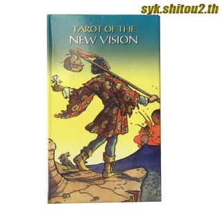 🔥READY STOCK🔥การ์ดเกม tarot of the new vision holographic เคลือบเงา 78 ชิ้นสําหรับงานปาร์ตี้🔥Hot🔥