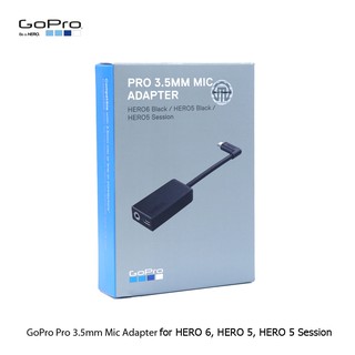 GoPro Pro 3.5mm Mic Adapter for HERO8, 7 Black, 6 Black, 5 Black or HERO5 Session(สินค้าGOPROแท้ ประกันศูนย์)