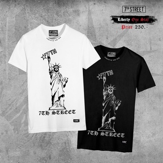 เสื้อยืดแขนสั้น 7thStreet​ ลายเทพีสกรีนคอ รุ่น LOS  ของแท้​100% พร้อมส่ง​ มี2สี