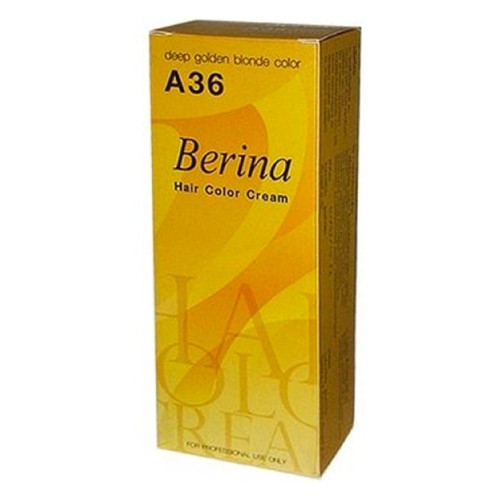 Berina - A36 สีย้อมผมเบอริน่า สีบลอนด์เข้มประกายทอง W.200 รหัส.H236