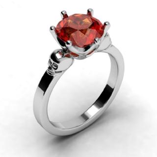 Fashion Wanita Ghost Kepala  Ruby Cincin  , Fashion Hadiah Perhiasan