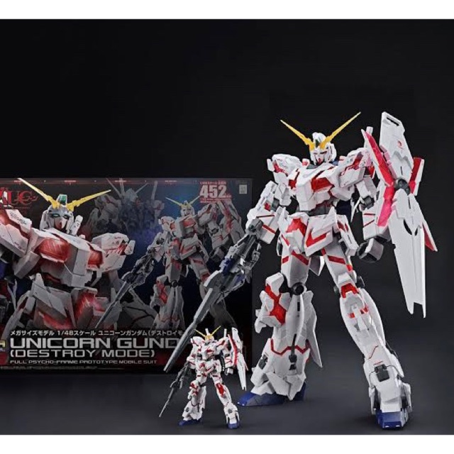 (ของแท้) Mega Size Unicorn Gundam Destroy Mode Bandai Model Figure โมเดล ฟิกเกอร์ บันได