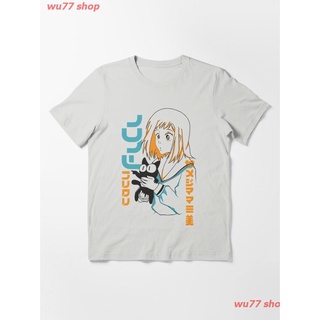 2022 FLCL Mamimi And Ta-kun Essential T-Shirt ผู้หญิง ดพิมพ์ลาย เสื้อยืดผ้าฝ้าย คอกลม cotton แฟชั่น discount Unisex