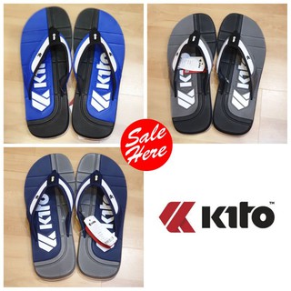 KITO รุ่น AA68M รองเท้าแตะหูคีบ  41-43 สีดำ กรม และน้ำเงิน