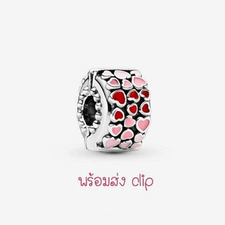 Pandora   silver  clip คลิปหัวใจ