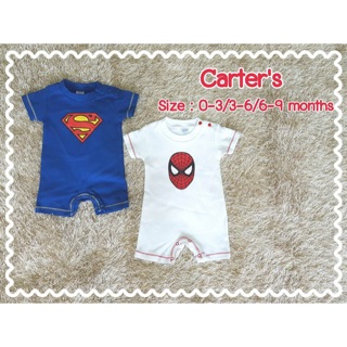 ชุดหมีคู่ carters ลายเหล่าฮีโร่