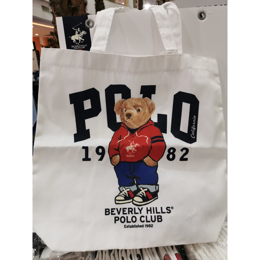 กระเป๋าผ้า POLO ลายหมี น่ารักๆ จาก BHPC ของแท้ 100%
